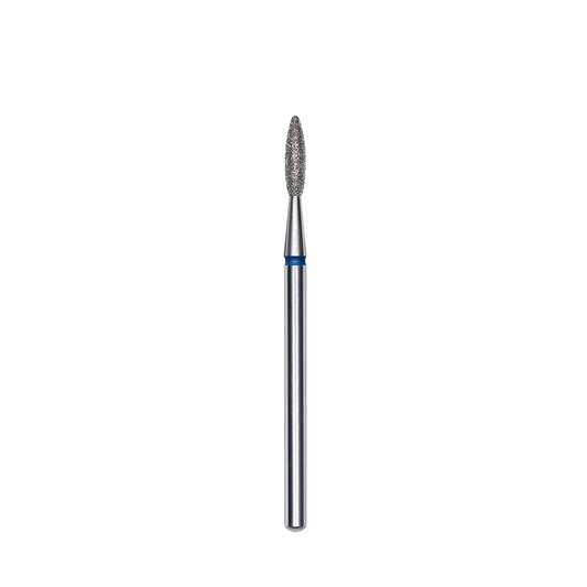 Diamantfräse "Flamme" Blau, Durchmesser 2.1 mm / Arbeitsteil 8 mm / STALEKS PRO